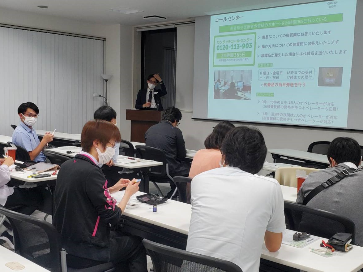 血糖測定器の勉強会を行いました！