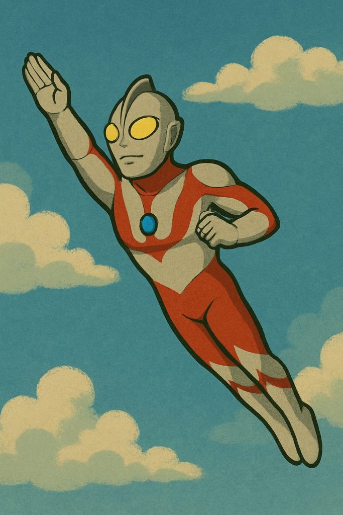 観葉植物に、ウルトラマン